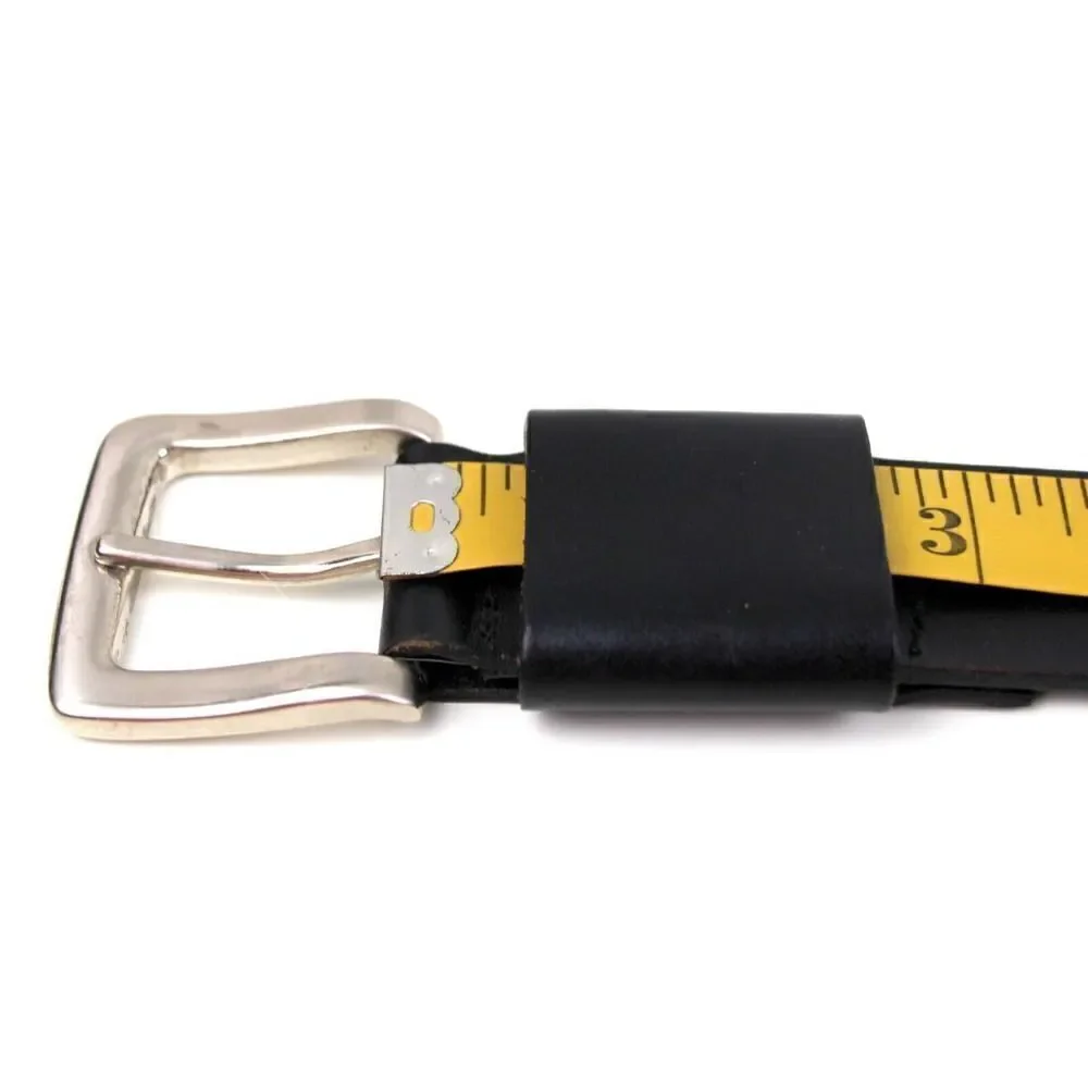 SADDLE BLACK GENUINE LEATHER 1.5